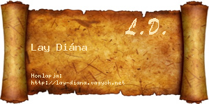 Lay Diána névjegykártya
